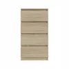Kommode Schrank AVEN 50cm, Sonoma-Eiche,  4 Schubladen, Produktbild-Vorschau 4