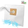 A vacuum cleaner bag with an illustration of airflow. Produktbild-Vorschau