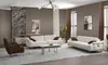 Weiße Moderne Couchgarnitur Stoffsofa Designer Sessel Produktbild-Vorschau 4