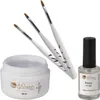UV Fiberglas Gel Klar 30 ml  + 3 tlg. Pinselset + Primer 11 Produktbild-Vorschau 1