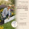 Floranica drevený okraj záhona 20 x 100 cm biely obruba Náhľad obrázku produktu 5