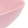 vidaXL Umywalka ceramiczna matowa różowa okrągła Podgląd zdjęcia produktu 5