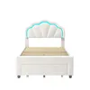 INONEFT Kinderbett 90x200cm mit LED, Polsterbett mit Produktbild-Vorschau 7