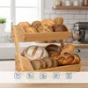 Relaxdays Obst Etagere Bambus, 2 Etagen, HBT 26,5x30x25 cm, Produktbild-Vorschau 3