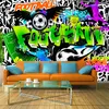 Vlies Fototapete - Football Graffiti 100x70 cm Streetart Produktbild-Vorschau 2