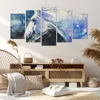 Bild auf Leinwand - Leinwandbild - 5 Teile - Pferd Aquarell Produktbild-Vorschau 7