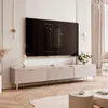 A modern living room with a TV stand and a large television. Náhled obrázku produktu
