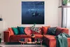 MuchoWow® Poster Orcas unter Wasser 100x100 cm - Babyzimmer Produktbild-Vorschau 2