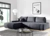 FEDVE Ecksofa Eckcouch DHAKA L Form Sofa mit Schlaffunktion Produktbild-Vorschau 3