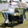 Chariot de plage pliable, 120 litres, avec grandes roues Voir les images du produit 11