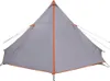 vidaXL Tipi-Familienzelt 8 Personen Grau und Orange Produktbild-Vorschau 5