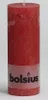 Bolsius Stumpenkerze Stumpenkerze 190/68 rustikal Rot Produktbild-Vorschau 5