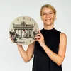 Berlin Souvenir Brandenburger Tor Wanduhr aus MDF Produktbild-Vorschau 2