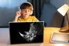 MuchoWow® Laptop Aufkleber Sticker Cover Rhinozeros - Tier Produktbild-Vorschau 3