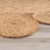 Teppich Rund Wohnzimmer Jute Boho Ethno Muster Modern Produktbild-Vorschau 2