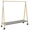 vidaXL Portemanteau avec étagères et roulettes 106x34x106,5 Voir les images du produit 5