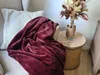 Kuscheldecke super flauschig, 220x240 cm, dunkelrot Produktbild-Vorschau 2