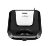 A black and silver waffle maker on a white background. Náhľad obrázku produktu
