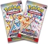 Two Pokemon trading card game booster packs are shown against a white background. Produktbild-Vorschau
