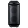 A black portable party speaker with two visible speaker cones. Produktbild-Vorschau
