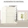 HOMCOM Paravento a 4 ante 180 x 180 cm Divisorio pieghevole Anteprima dell’immagine prodotto 6