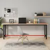 vidaXL Pracovný stôl 220x55x81,5 cm masívne drevo buk a kov Náhľad obrázku produktu 2