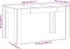 vidaXL Esstisch Artisan-Eiche 140x74,5x76 cm Holzwerkstoff Produktbild-Vorschau 7
