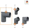 INEFA Regenrohrbogen 87 Grad für Fallrohr, PVC DN50 / 50mm, Produktbild-Vorschau 3