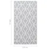 vidaXL Outdoor-Teppich ARAKIL Grau 120x180 cm PP Produktbild-Vorschau 7