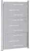 Cancello da giardino Argento 85 x 120 cm Acciaio Anteprima dell’immagine prodotto 4