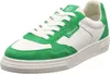 A studio shot of a single green and white sneaker. Produktbild-Vorschau