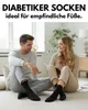 Diabetiker Socken Herren Damen mit Komfortbund ohne Gummi - Produktbild-Vorschau 2