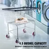 SucceBuy Wäschewagen aus Draht, 4,5 Scheffel, 35" x 15,7" x Produktbild-Vorschau 2