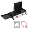 Royal Gourmet Tisch-Gasgrill 3 Brenner, 3 in 1 Tischgrill Produktbild-Vorschau 1