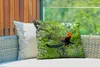 MuchoWow® Outdoor Kissen - Pfau - Fliegen - Wald - Blau - Produktbild-Vorschau 3