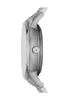 Side view of a silver watch with a white face. Náhled obrázku produktu