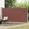 vidaXL Tenda laterale estensibile 160x500 cm Marrone Anteprima dell’immagine prodotto 9