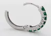 Creolen Silber 925 grüne Zirkonia Produktbild-Vorschau 2