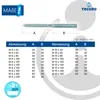 tecuro Stockschraube M 8 x 160mm, Stahl verzinkt mit Dübel Produktbild-Vorschau 3
