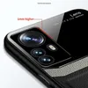 Xiaomi 12 Pro Hülle, TPU Stossfest Anti-rutsch Leder Glas Produktbild-Vorschau 5