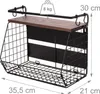 Relaxdays Obstkorb Wandregal 2er Set, Küchenorganizer Produktbild-Vorschau 4