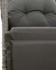 vidaXL Fauteuil de jardin Réglable avec coussin Gris Poly Voir les images du produit 9