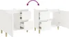 vidaXL Badschrank Weiß 65x33x60 cm Holzwerkstoff Produktbild-Vorschau 10