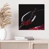 DEQORI Hybrid Leinwand Bild 50x50 cm 'Rotwein ins Glas Produktbild-Vorschau 4