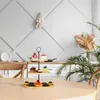 Relaxdays Etagere, 3 Etagen, Bambus, Kuchen, Snacks, Obst, Produktbild-Vorschau 5