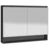 vidaXL Spiegelschrank fürs Bad 80x15x60 cm MDF Anthrazit -  Produktbild-Vorschau 13