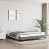 vidaXL Rám postele bez matrace tmavě šedý 160x200 cm látka Náhled obrázku produktu 2