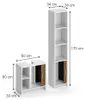 Meubles bain Vicco Norea Chêne/Blanc 2 pièces, Model 65828 Voir les images du produit 2
