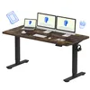 A standing desk with multiple monitors and accessories. Produktbild-Vorschau