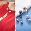 12 Stück Doppel Faux Perlen Brosche Kragen Clip Schal Clip Produktbild-Vorschau 5